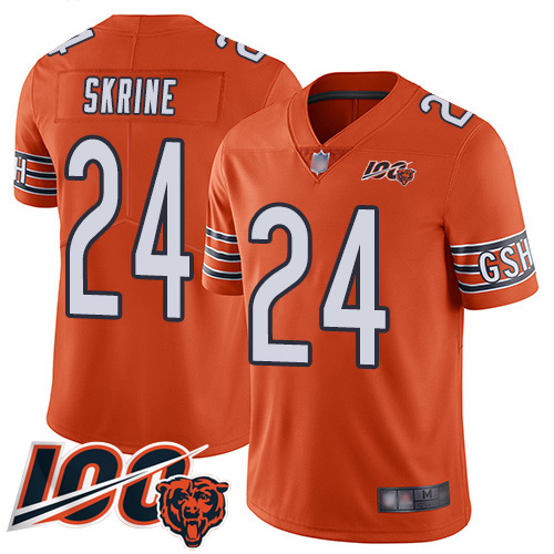 Chicago Bears Limited Orange Men Buster Skrine Alternate Jersey NFL Football 24 100th Season